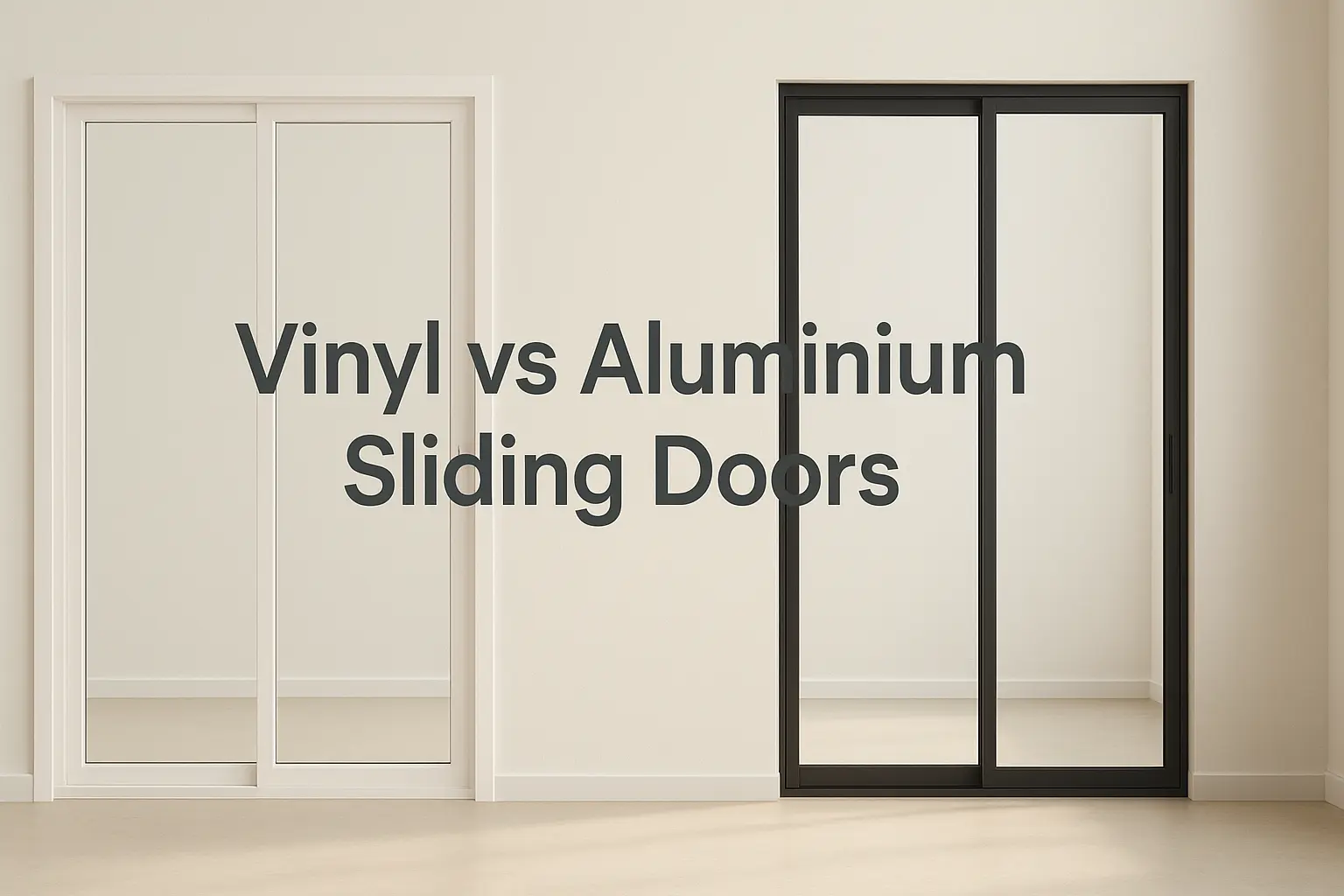 Comparison of vinyl sliding doors and aluminum sliding doors