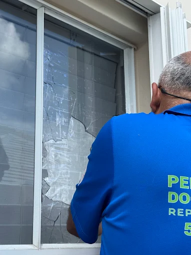 Broken glass window replacement